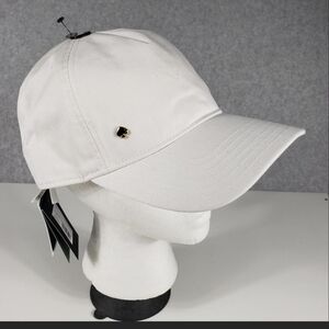 kate spade White Logo Baseball Cap NWT
